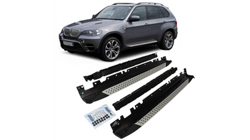 Stopnie boczne z aluminium Black BMW X5 E70 2007-2013