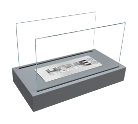 Biokominek wolnostojący Home szary strukturalny mat