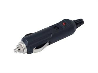 Wtyczka EURO z diodą i bezpiecznikiem do gniazda 12/24V max 15A