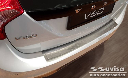 Nakładka na zderzak tylny do Volvo V60 (Stal)