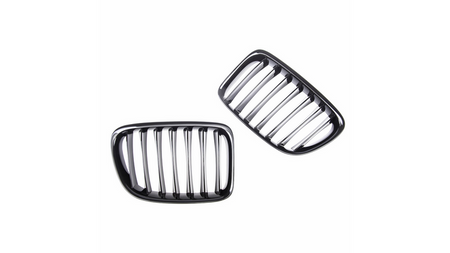 Grill sportowy pojedyncze żeberka Gloss Czarny BMW X1 E84 2009-2015