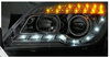 Reflektory przednie Opel Astra H CHROM DAYLIGHT