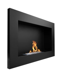 Biokominek wiszący 650x400 czarny strukturalny mat