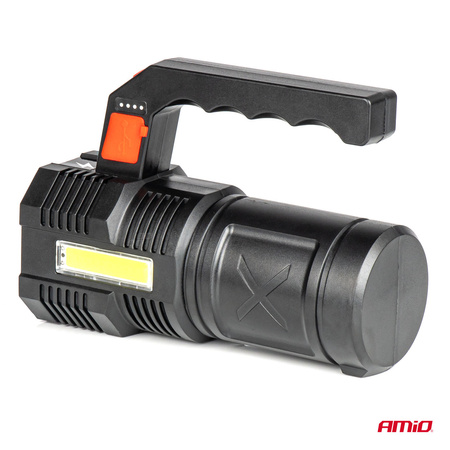 Latarka akumulatorowa 4LED + COB 1200mAh AMIO-03273
