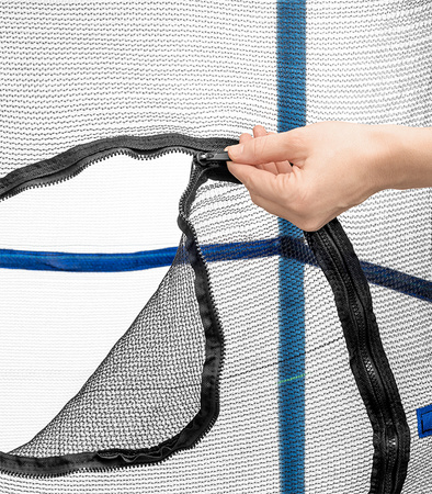 TRAMPOLINA OGRODOWA STABILNA DLA DZIECI DO DOMU Z SIATKĄ 140 x 122 CM