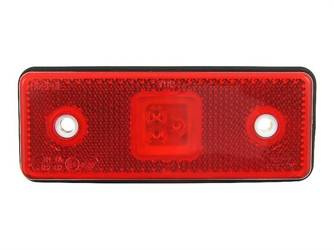 Lampa obrysowa LED wpuszczana czerwona 12/24V