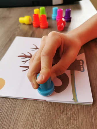 Mój pierwszy zestaw artystyczny Apli Kids - Stempelki