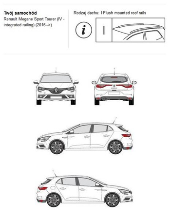 Bagażnik dachowy CRUZ AIRO FUSE Renault Megane IV ST