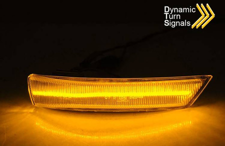 Kierunkowskazy boczne w lusterkach nowe  FORD FOCUS MK2 MK3 08-17/  MONDEO MK4 10-14 SEQ LED SMOKE
