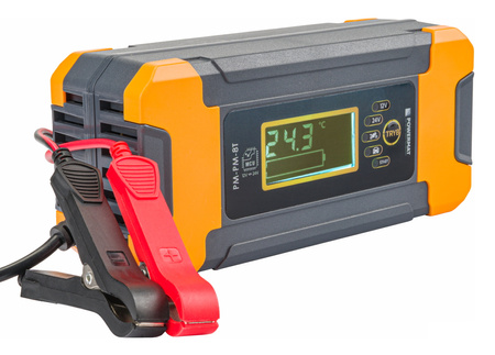 Prostownik MIKROPROCESOROWY Akumulatorowy 12/24V  PM-PM-8T