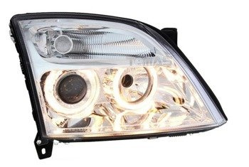 Reflektory lampy przednie Opel Vectra C Depo Angel Eyes