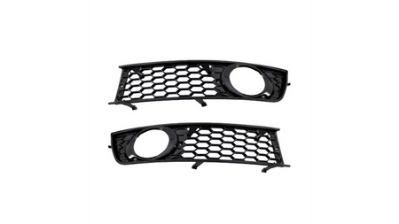 Ramki do halogenów Gloss Black AUDI A4 B6 2001-2004