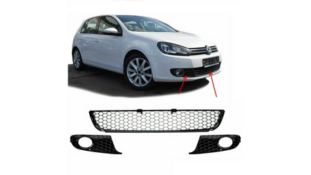 Kratka przedniego zderzaka VW GOLF VI 2008-2012