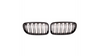 Grill sportowy podwójne żeberka Matt Black  BMW 3 (E90) Sedan (E91) Touring Facelift 2008-2011