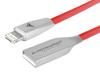 Kabel do ładowania i synchronizacji, 120 cm, USB > zespolone micro USB & Lightning, czerwony