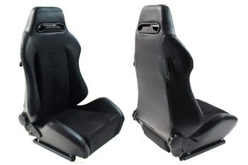 Fotel sportowy R-LOOK Skóra Black