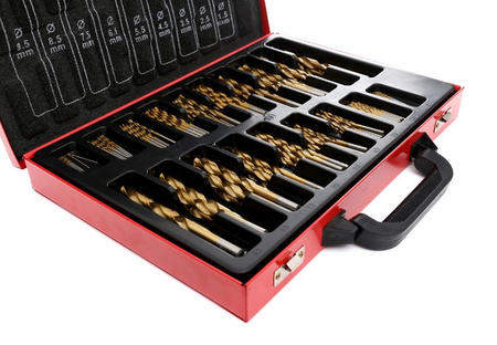 Wiertła tytanowe HSS do metalu 170 szt. KD991