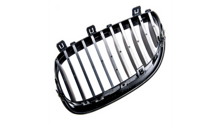 Grill sportowy pojedyncze żeberka Gloss Black  BMW 5 (E60) Sedan (E61) Touring 2003-2010