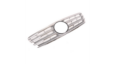 Grill sportowy Gloss Black & Silver MERCEDES C-Class W203 S203 2000-2007