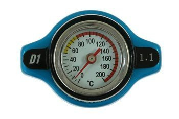Korek wlewu chłodnicy z termometrem D1Spec 15mm 1.1Bar Blue