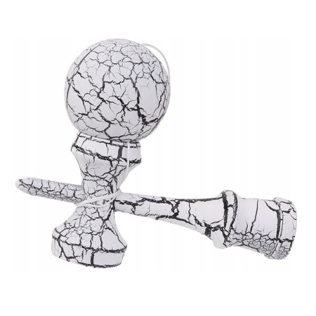 KENDAMA JAPOŃSKA GRA ZRĘCZNOŚCIOWA DREWNIANA DWUKOLOROWA ZŁAP KULKĘ
