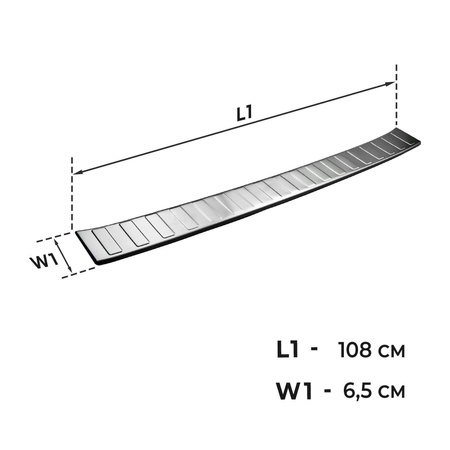 Listwa tylnego zderzaka BMW X3 G01 SUV III 2017-2021 PRE-FL