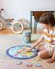Puzzle okrągłe w tubie Apli Kids - Mapa Świata 5+