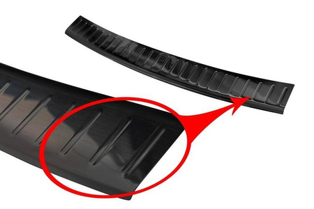 Nakładka na zderzak tylny do Volkswagen Golf 7 Kombi (czarna)