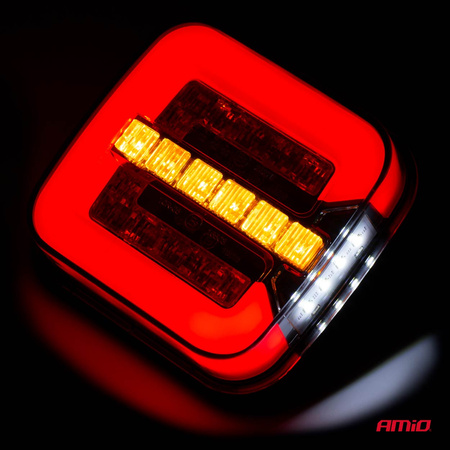 Lampa tylna zespolona LED RCL-08-LR dynamiczna lewa prawa AMIO-02373