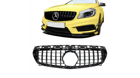 Grill sportowy GT Gloss Black MERCEDES A-Class W176 przed liftem 2012-2015