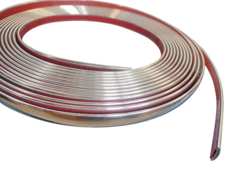 Listwa ozdobna z taśmą samoprzylepną chrom ABS 12mm x 8M