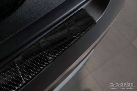 Nakładka na zderzak tylny do Hyundai Bayon (Carbon Fiber)