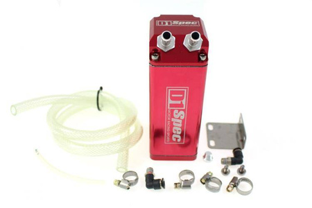 Oil catch tank 0.9L 15mm D1Spec Red Square