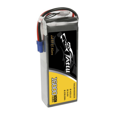TATTU 16000mAh 14.8V 30C 4S1P Lipo Battery Pack with EC5