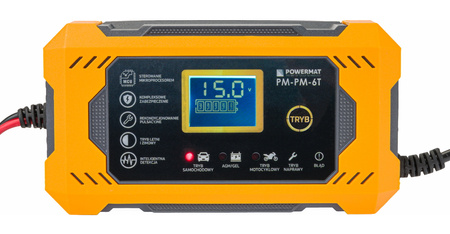 Prostownik MIKROPROCESOROWY Akumulatorowy 12V PM-PM-6T