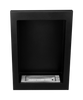 Biokominek wiszący Vertical czarny strukturalny mat