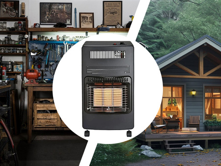 PIECYK GAZOWY PRZENOŚNY GRZEJNIK OGRZEWACZ WYSOKA MOC GRZANIA WYDAJNY EKONOMICZNY NA GAZ BUTLĘ REDUKTOR WĄŻ DO DOMU WARSZTATU