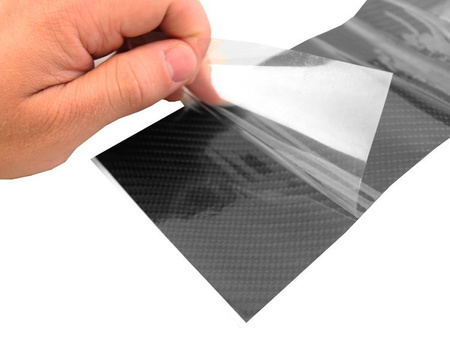 Folia nakładki na progi listwa ozdobna carbon 5cmx3m