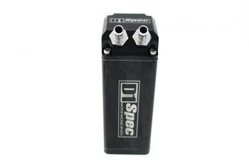 Oil catch tank 0.9L 15mm D1Spec Black Square