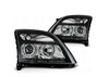 Lampy przednie reflektory Opel Vectra C ringi Czarne pasuje tez do Vectra C GTS