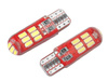 Żarówka VISION W5W (T10) 12V 15x 3014 SMD LED, CANBUS, silikonowa oprawka, biała, 2 szt.