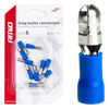 Konektory izolowane męskie walcowe okrągłe 5mm 1.5-.25mm2 15A 10 szt. AMIO-03074
