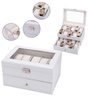 SZKATUŁKA NA ZEGARKI 20 SZT. PUDEŁKO ETUI ORGANIZER NA ZEGARKI I BIŻUTERIĘ