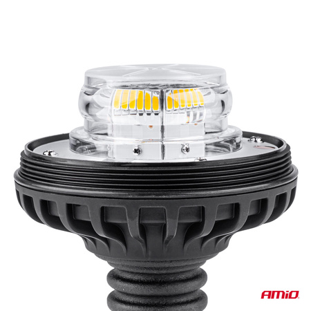 Lampa ostrzegawcza błyskowa kogut 36 LED flex R65 R10 12V 24V W03p AMIO-02293