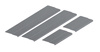 Progi STANDARD Ford Fiesta MK6 Hatchback 5 2002-2008 - Połysk