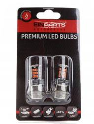 2x ŻARÓWKA EINPARTS LED P21W CZERWONA STOP