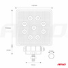 Lampa robocza halogen LED szperacz AWL03 9 LED 12V 24V AMIO-01614