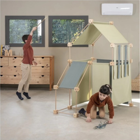 Drewniane klocki konstrukcyjne Maxi Trigonos Family Arbaro - 79 el.