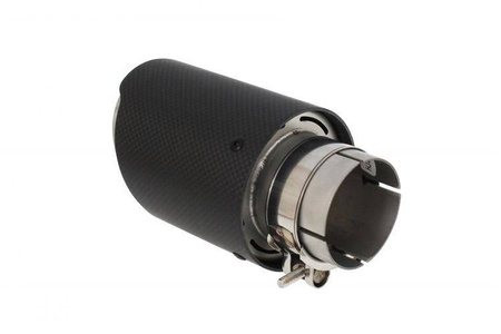 Końcówka tłumika 101mm wejście 76mm Carbon Mat