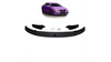 Dokładka przedniego zderzaka Gloss Black BMW 5 F10 F11 2010-2017